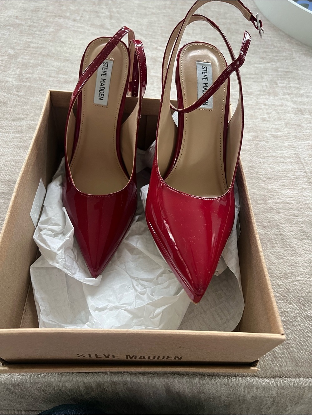 Steve Madden ZAYLA Red Patent - Size 10 - Picture 2 of 7